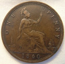 1860 penny for sale 1860 penny for sale BOURNEMOUTH