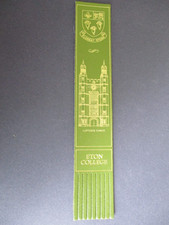 Leather bookmark eton for sale  NORWICH
