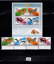 Usado, // BURUNDI - MNH - ANIMAIS SELVAGENS - ZEBRA - ZEBRA - PÁSSAROS - FAUNA  comprar usado  Enviando para Brazil