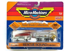 MICRO MÁQUINAS 1990 SOMENTE #1 ESQUADRÃO DE RESGATE CAMINHÃO DE BOMBEIROS ESCADA SHELL SEMI-TANQUE comprar usado  Enviando para Brazil