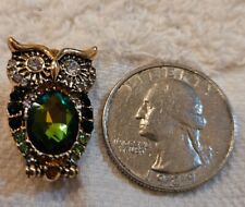 Owl rhinestone brooch. for sale  Cranford