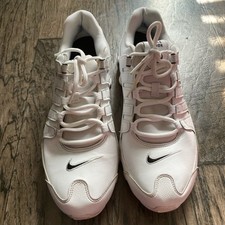 Usado, Tênis Nike Shox NZ 2019 couro branco preto Swoosh masculino tamanho 12  comprar usado  Enviando para Brazil