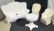 Conjunto de cadeiras de mesa vintage 1989 MTC Barbie rattan 1990 comprar usado  Enviando para Brazil