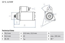 Starter anlasser bosch gebraucht kaufen  Bautzen-Umland II