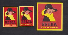 Ancienne  étiquette  Allumettes Belgique BN123925 Femme  Cigarettes Belga 2 comprar usado  Enviando para Brazil