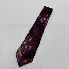 Gravata masculina Yves Saint Laurent importada de seda floral borgonha YSL comprar usado  Enviando para Brazil