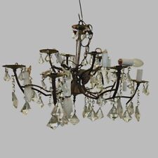 Lampadario deco cristallo usato  Ferrara