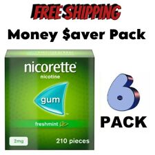 6x Nicorette Fresh Mint Gum 2Mg 210 Peças - Pacote com 6 comprar usado  Enviando para Brazil