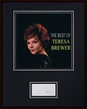 Exibição fotográfica 11x14 assinada por Teresa Brewer  comprar usado  Enviando para Brazil