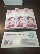 Venezuela 100 Bolívares Digitais Million Novo 2021 (100 peças) Certificado de Autenticidade comprar usado  Enviando para Brazil