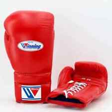 Luvas de boxe profissionais feitas de couro real com cadarço luvas de boxe vencedoras comprar usado  Enviando para Brazil