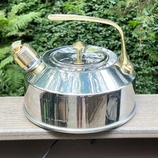 Chaleira INOXPRAN feita na Itália aço inoxidável/cor dourada PESADA sem apito 2L comprar usado  Enviando para Brazil