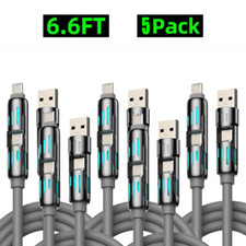 5pcs charging cable for sale  Newton Upper Falls
