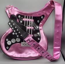 Bolsa tiracolo Disney Hannah Montana rosa metálica guitarra comprar usado  Enviando para Brazil