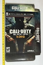 Call of Duty Black Ops, clasificación RP RARA, simulación promocional GameStop, caja de exhibición segunda mano  Embacar hacia Mexico