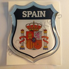 Pegatina España Escudo de Armas 3D Emblema Vinilo Adhesivo Resina Relieve Coche comprar usado  Enviando para Brazil