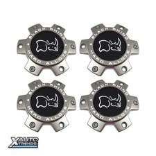 Usado, 4 x tampas centrais de roda foscas de rinoceronte preto CCBR3613540MGFLAT comprar usado  Enviando para Brazil