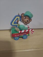 Usado, 2001 Hallmark Ornament ~ Baby's Child's Fourth XMAS Bear Train comprar usado  Enviando para Brazil