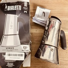 Cafeteira de indução Bialetti Venus 6 xícaras aço inoxidável Moka *Mal uso comprar usado  Enviando para Brazil