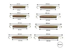 Trampolin stahlfedern zugfeder gebraucht kaufen  Mönchengladbach