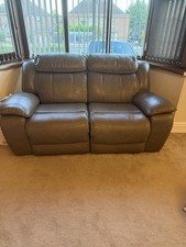 Leather recliner sofa for sale  BIRMINGHAM