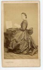 PHOTO CDV Sabatier Puy 1860, une musicienne pose piano harmonium orgue comprar usado  Enviando para Brazil