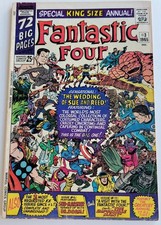 Fantastic Four Annual #3 Marvel Comics 1965 Classic Wedding Issue Canadian Muito bom estado/ótimo estado comprar usado  Enviando para Brazil