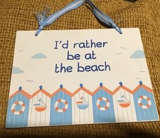 Cream wooden hanging for sale  BOURNEMOUTH