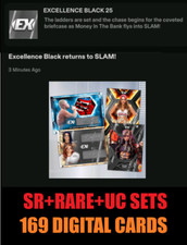 CONJUNTOS EXCELENTES BLACK 25 SR + RAROS + UC - Topps WWE Slam 25 comprar usado  Enviando para Brazil