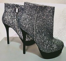 silver platform boots for sale  DARLINGTON