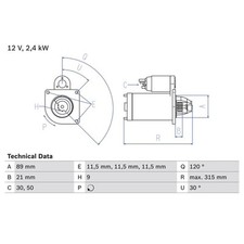 Bosch anlasser 0986011020 gebraucht kaufen  Idar-Oberstein