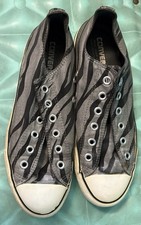 TÊNIS VINTAGE CONVERSE EUA ALL STAR LISTRA DE TIGRE JAPONÊS PRATA E PRETO 6 1/2 comprar usado  Enviando para Brazil