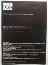 Bsr record auto for sale  TAUNTON