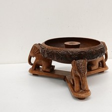 Wooden bowl elephant for sale  WARRINGTON