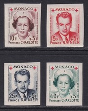 Usado, MONACO 1949 Fundo da Cruz Vermelha Imperfeito conjunto de 4 de folha miniatura MNH/** comprar usado  Enviando para Brazil