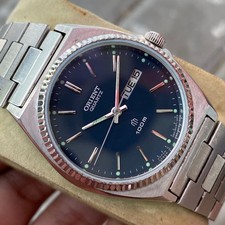 Raro Orient quartzo 1A 589603-71 dia data mostrador azul bastão índice relógio masculino vintage, usado comprar usado Raro Orient quartzo 1A 589603-71 dia data mostrador azul bastão índice relógio masculino vintage, usado comprar usado  Enviando para Brazil