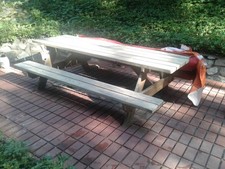 Usado, Mesa de piquenique de madeira 0704A 96" X 29" comprar usado  Enviando para Brazil