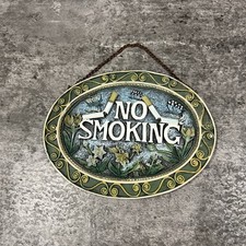 Smoking sign oval for sale  EVESHAM