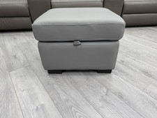 Dfs grey leather for sale  HALIFAX