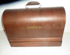 Máquina de costura antiga Singer início de 1951 estojo de madeira curvada comprar usado  Enviando para Brazil