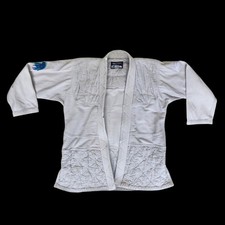 Kimono acolchoado Albino e preto Gi apenas top estilo grunge desgastado tamanho A2 comprar usado  Enviando para Brazil