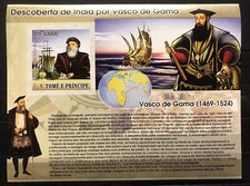 Vasco da Gama Hama / Imperf. selos - São Tomé, sem marca de charneira** G106 comprar usado  Enviando para Brazil