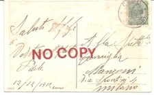 Como 12.12.1912 autografo usato  Crespellano