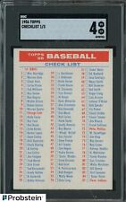 1956 topps checklist for sale  Passaic