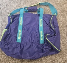 Antiga Bolsa de Ombro Oficial Reebok Logotipo Purole & Teal Nylon Quebra-Vento comprar usado  Enviando para Brazil
