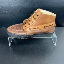 Polo Ralph Lauren Tamanho 10.5 Couro Moc Toe Barco Chukka Botas de Tornozelo Marrom Delmont comprar usado Polo Ralph Lauren Tamanho 10.5 Couro Moc Toe Barco Chukka Botas de Tornozelo Marrom Delmont comprar usado  Enviando para Brazil