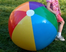 Vintage Anos 90 OMS 48" Inflável BOLA DE PRAIA 7 Cores Vinil Brilhante O ORIGINAL comprar usado  Enviando para Brazil