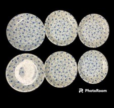 CONJUNTO DE 6 PRATOS DE JANTAR VINTAGE FLOR AZUL JAPONESA 4 MAIS LISTADOS BRILHO SEP EM P comprar usado  Enviando para Brazil