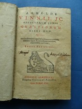 Arnoldi vinnii..selectarum jur usato  Napoli