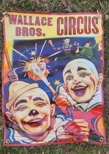 Cartaz grande circo carnaval palhaços lona reprodução impressão publicidade  comprar usado  Enviando para Brazil